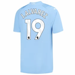 Manchester City Julián Álvarez #19 Fußballtrikots 2023-24 Heimtrikot Herren